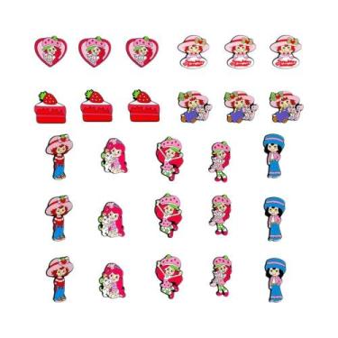 Imagem de Pingentes De Desenho Animado De Morango Para Sapatos, 9 Peças/conjunto