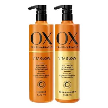 Imagem de Kit Shampoo E Condicionador Ox Mari Maria Vita Glow 500ml - Congratula