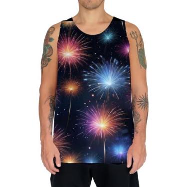 Imagem de Camiseta Regata Fogos de Artifício Rojões Ano Novo 5 - Kasubeck Store®