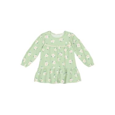 Imagem de Vestido infantil menina com estampa de flores Brandili-Feminino