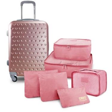 Imagem de Mala de Viagem Bordo Pequena de Mão Cabine Rígida ABS 10 KG Aprovada A