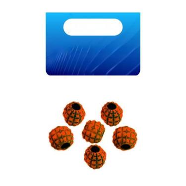 Imagem de Miçanga Para Pesca Luminosa Abacaxi Cor Laranja - Jr Pesca, Laranja
