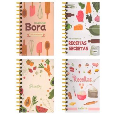 Imagem de Caderneta Espiral Capa Dura de Receitas - 80 Folhas - FWB - FWB IMPORT