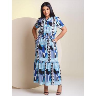 Imagem de Conjunto Casual Feminino - Maria Li Modas, Azul, G