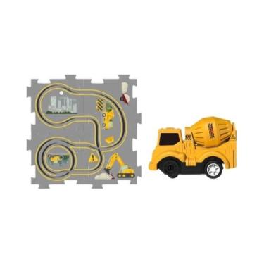 Imagem de Trem Elétrico Infantil De Quebra-Cabeça: Carro De Corrida Educacional 