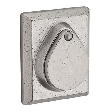 Imagem de Baldwin SCRSD492 Reserve Single Cylinder Rustic Square Deadbolt in White Bronze Finish