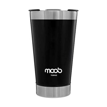 Imagem de Copo Termico com tampa Moob 473 ml (Preto)