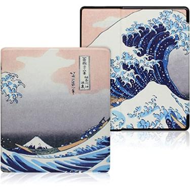 Imagem de Capa durável de 7 polegadas para Kindle Oasis – para Kindle Oasis 2ª geração lançado em 2017 e Kindle Oasis 3ª geração lançado em 2019 – Capa à prova d'água com ativação automática para dormir