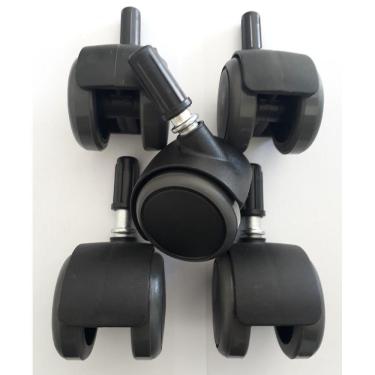 Imagem de Rodizio Para Cadeira De Escritório Roda Pu Grafite Kit S90