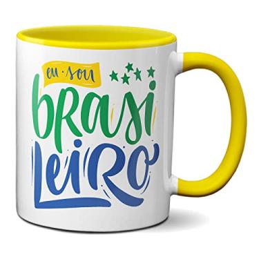 Imagem de Caneca Brasil Copa Do Mundo Eu Sou Brasileiro Futebol (Amarela)