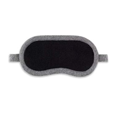 Imagem de Jet&Bo Máscara tapa-olhos 100% caxemira pura preta e cinza