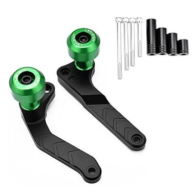 Imagem de Moldura de proteção contra queda de motocicleta protetor de carenagem anti-impacto compatível com Kawasaki NINJA400 ninja 400 NINJA250 ninja250 2018 2019 2020 2021 2022 2023 (verde)