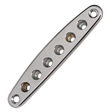 Imagem de 1 x placa de montagem de bucha de ponte de guitarra elétrica com 8 furos