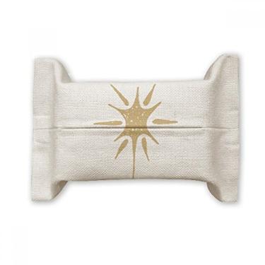 Imagem de Bolsa de linho de algodão com estampa de arte abstrata Sunlight