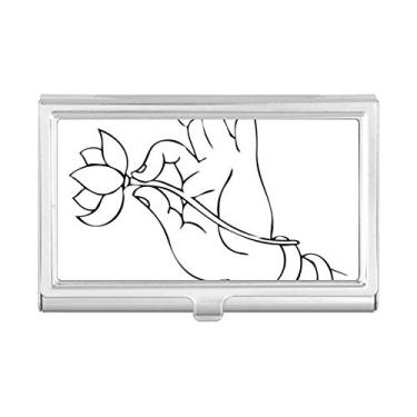 Imagem de Carteira de bolso com estampa de linha de lótus Culture Hand