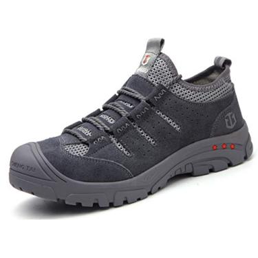 Imagem de Botas masculinas e femininas SafeByAlex com bico de aço, 665 - Cinza, 11.5 Women/9.5 Men