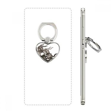 Imagem de Suporte de anel de telefone estilo cinco Goblins estilo chinês, suporte universal