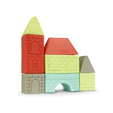 Imagem de Roma Jensen Br, Roma Brinquedos City Cube Baby, Peças de Montar em Vinil Macio, 12 cm, Colorido