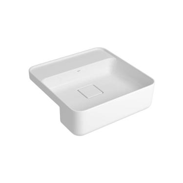 Imagem de Cuba de Semiencaixe Deca 40X40 L.61040.M.17 Quadrada com Mesa Branca