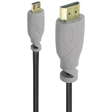 Imagem de Cabo Conversor Micro HDMI para HDMI - 2 metros - 2.0 Ultra HD 4K 3D HDR - Pix 018-9410