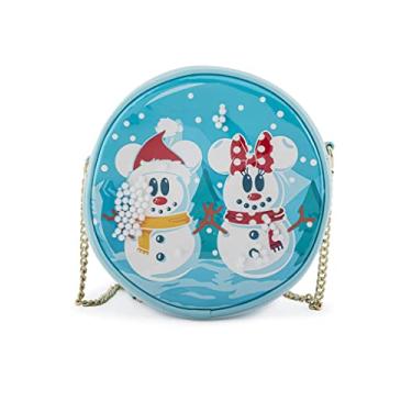 Imagem de Loungefly X Bolsa tiracolo Disney Mickey e Minnie Snow Globe - Bolsas tiracolo fofas da moda