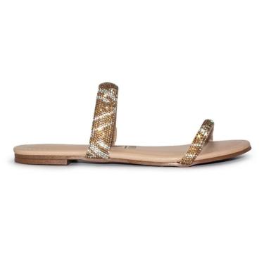 Imagem de Tamanco Flat Vizzano Feminino Strass Casual 6235.1189
