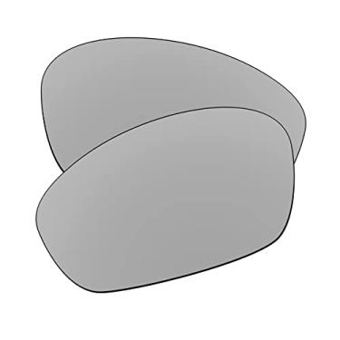Imagem de EZReplace Lentes de reposição para óculos de sol Oakley Monster Dog (lentes polarizadas) – Serve para armação Oakley Monster Dog (metal prata)