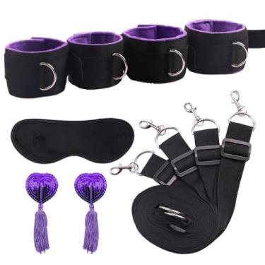 Imagem de Brinquedos Sexuais Kits para Casais Com 5 Peças Jogos Eróticos (Roxo)