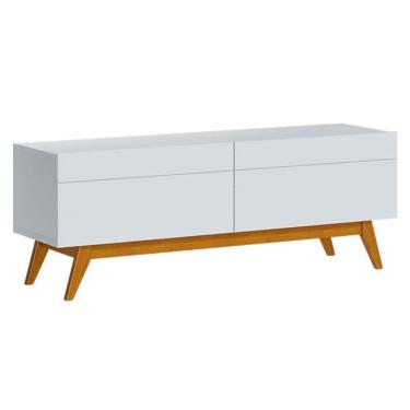 Imagem de Rack Bancada Classic 2 Gavetas 1.4 Branco Acetinado - Imcal