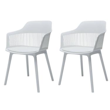 Imagem de Kit 2 Cadeiras Marcela Branca Sala Cozinha Jantar