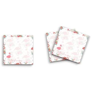 Imagem de Butler in the Home Sticky Notes Pacote com 12 unidades de 7,6 x 7,6 cm, 50 folhas por bloco, Be Flamazing Pink Flamingo, blocos de notas engraçados fofos e engraçados, papel planejador de diário