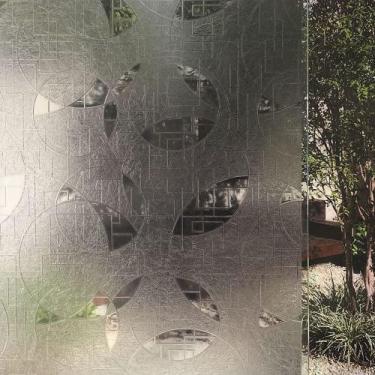 Imagem de Pelicula Eletrostatica para Vidro Blindex Modelo Vitral Transparente 2