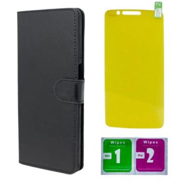 Imagem de Capinha Capa Carteira + Pelicula de Gel Para LG K10 Pro - Mustangshop,
