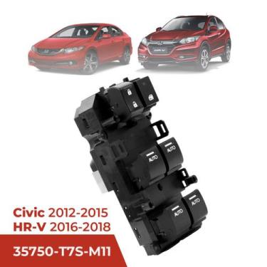 Imagem de Comando Vidro Elétrico Honda Civic 2012 2013 2014 2015 G9 HR-V 2016 17