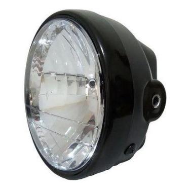 Imagem de Farol Completo Aro Cg 125 Titan 2000 Ate 2004 Fan Preto - prime