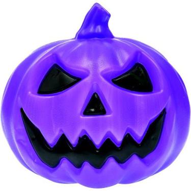 Imagem de Abóbora 3D Roxa Decoração p/ Halloween Festa dia das Bruxas - 1 Unidad
