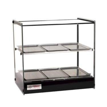 Imagem de Estufa Vitrine Quadrada Dupla Led Salgado 6 Bandejas EVR Titã - Tita, 