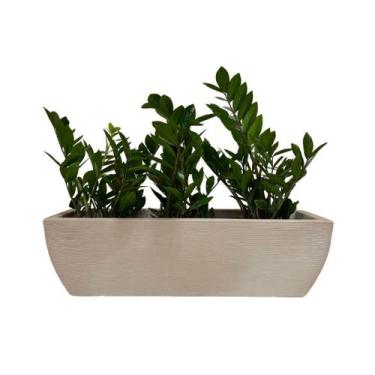 Imagem de Jardineira Floreira 80x25cm Decorativa De Polietileno Para Plantas - A