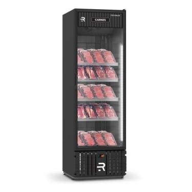 Imagem de Visa Cooler Carne Embalada Porta Vidro 0 a 5 ºc 570l Vcca570pvpp Preto