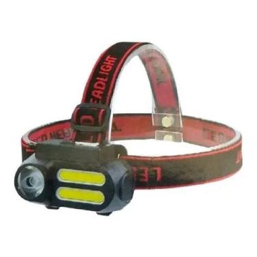 Imagem de Lanterna 3 Led T6 1800l Luz Branca Cabeça Tatica Recarrega 8514 - Lint