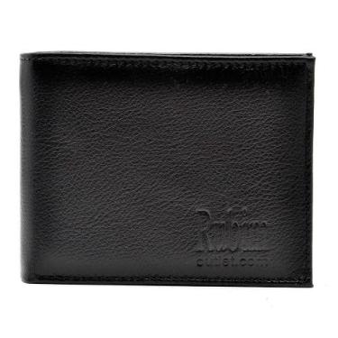 Imagem de Carteira Masculina Couro Porta Moedas Porta Cartões Moderna - Rubim Ca