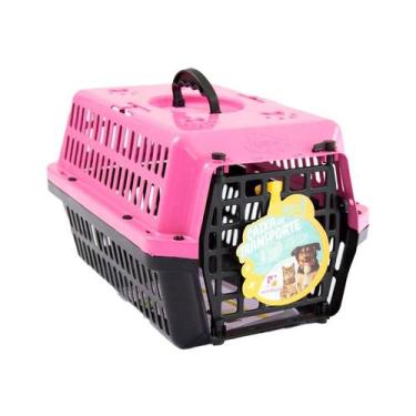 Imagem de Caixa de Transporte Alvorada New Rosa para Cães e Gatos - Tamanho 1