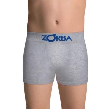 Imagem de Cueca boxer zorba 678 infantil, Cinza, G