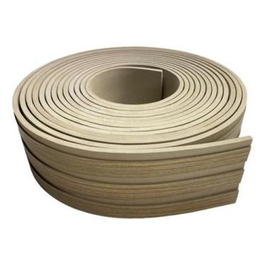 Imagem de Eva Rodape Ripado Laminado De Acabamento Madeirado - 10M - Nova Moldur