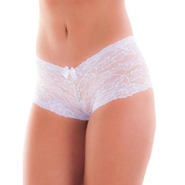 Imagem de Calcinha Diluxo Caleçon Renda Branca, P, Feminino, Branco