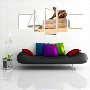 Imagem de Quadro Decorativo Direito Escritórios De Advocacias Advogados 5 Peças 