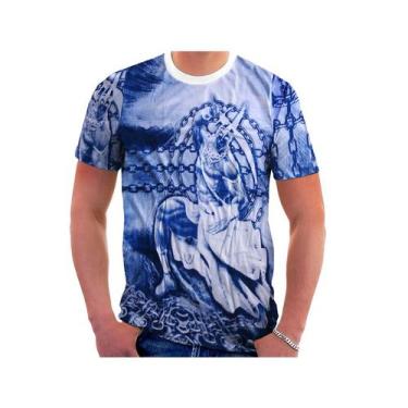 Imagem de Camiseta Orixá Ogum Estampa Unissex Malha Mista - MP Símbolos, G