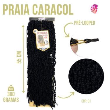 Imagem de Aplique Cabelo Praia Caracol Twist Pre Looped Crochet 380Gr -Zhang Hai