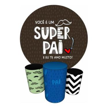 Imagem de Trio Capas Cilindro + Painel Redondo 1,50m Dia Dos Pais - Fadrix, Dia 