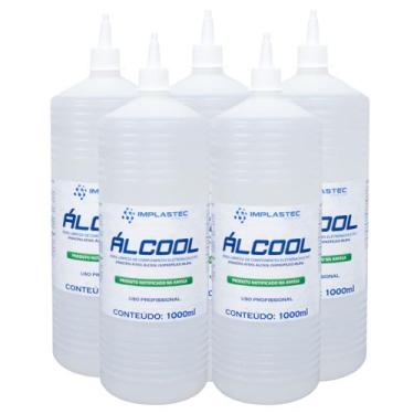 Imagem de Kit 5 Álcool Isopropilico 1L - 99,8% PCI Limpeza Eletrônica, Placas e 